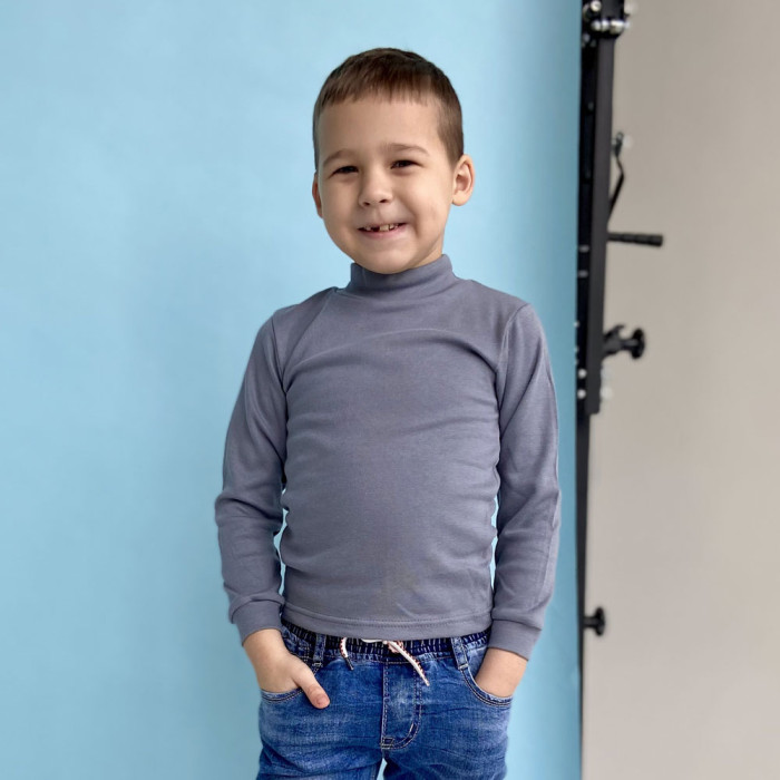 Гольф однотонний дитячий 713-1 (інтерлок)