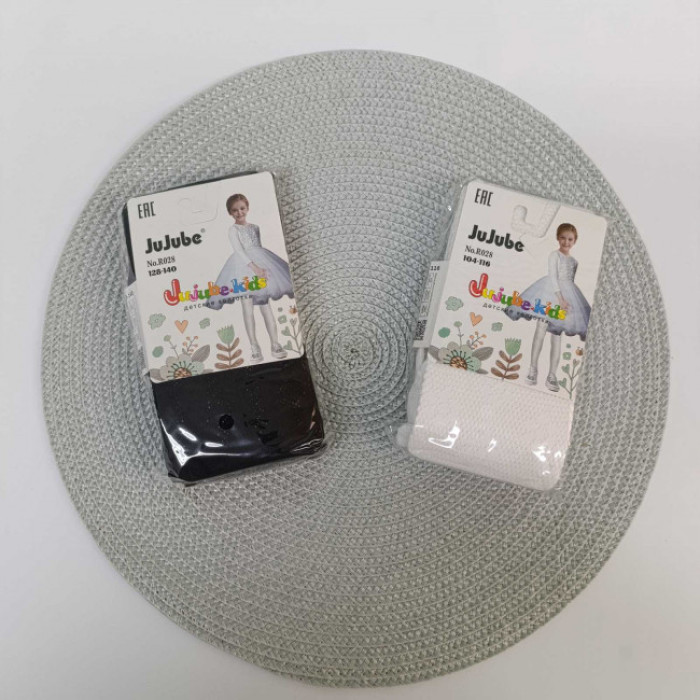 Колготи на дівчинку з вибитим візерунком R028