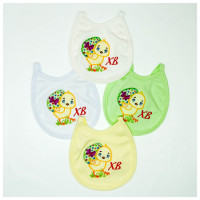 Слюнявчик Ципленок 1601-1 (интерлок)