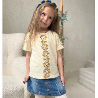 Блуза вишиванка підліткова 4259-1 (стрейч кулір)