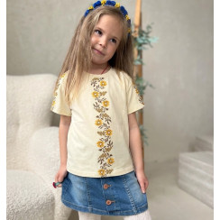 Блуза вишиванка підліткова 4259-1 (стрейч кулір)