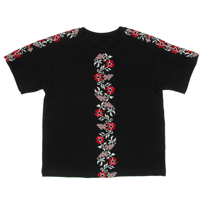 Блуза вишиванка підліткова 4259-1 (стрейч кулір)
