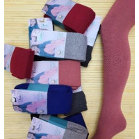 Колготы для девочки однотонные махровые 9328