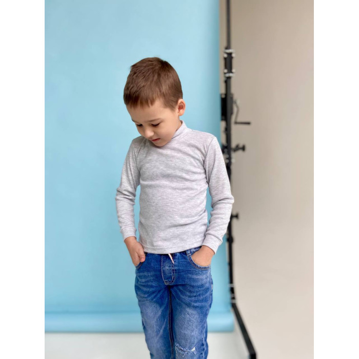 Гольф однотонний дитячий 713-1 (інтерлок)