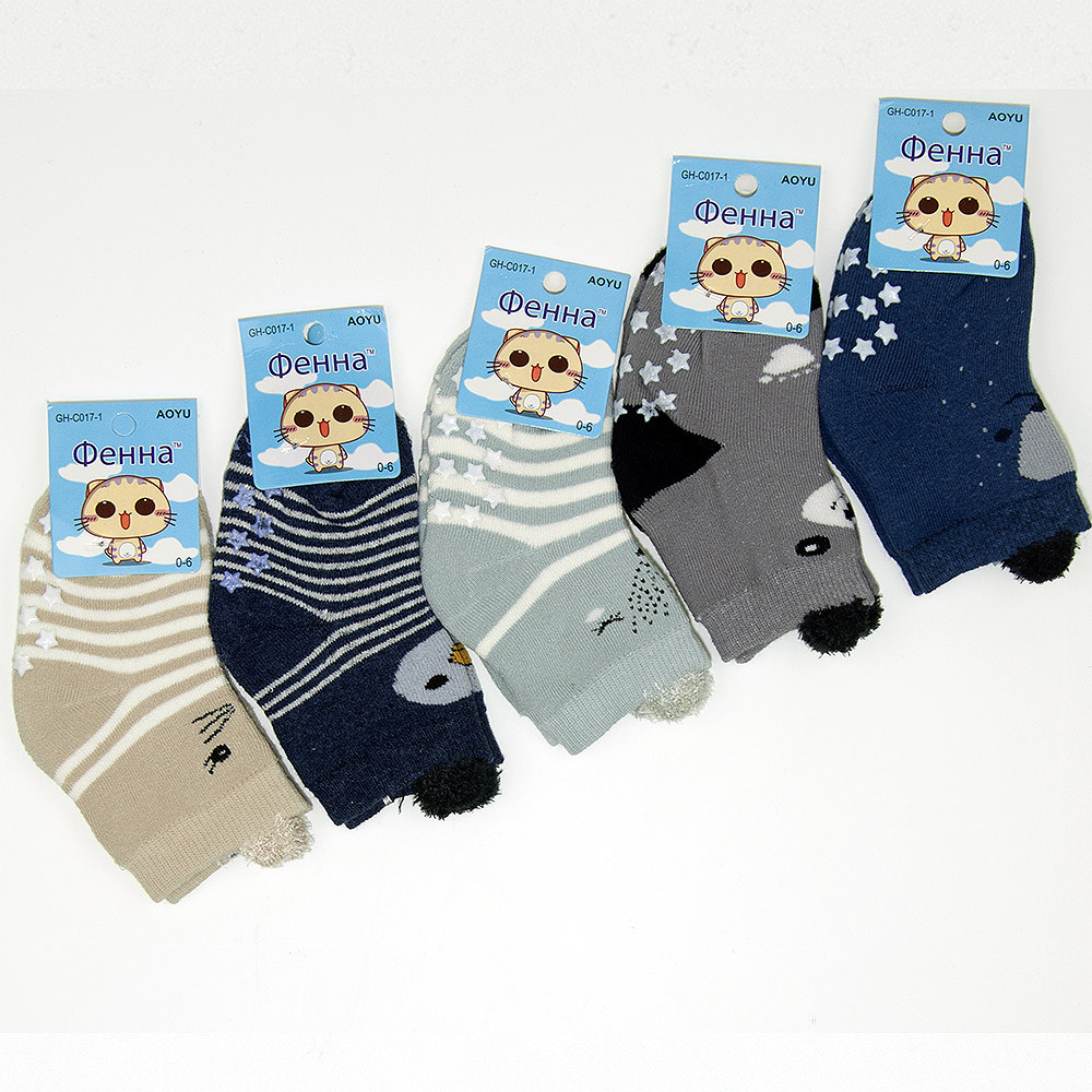 Шкарпетки для хлопчиків, махра Фенна С017-1