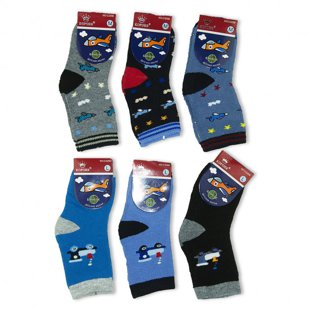 Шкарпетки для хлопчиків махра С3208 Фото 1
