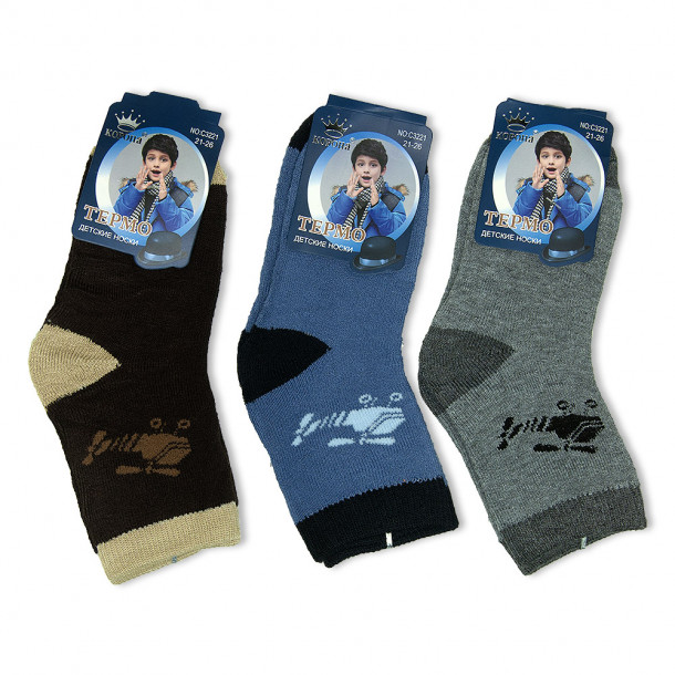 Шкарпетки для хлопчиків махра 3221 Фото 1