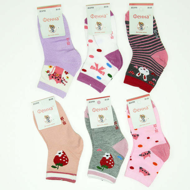 Шкарпетки для дівчаток С3705 Фото 1