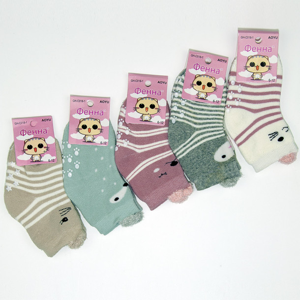 Шкарпетки для дівчинки махра С018-1 Фото 1
