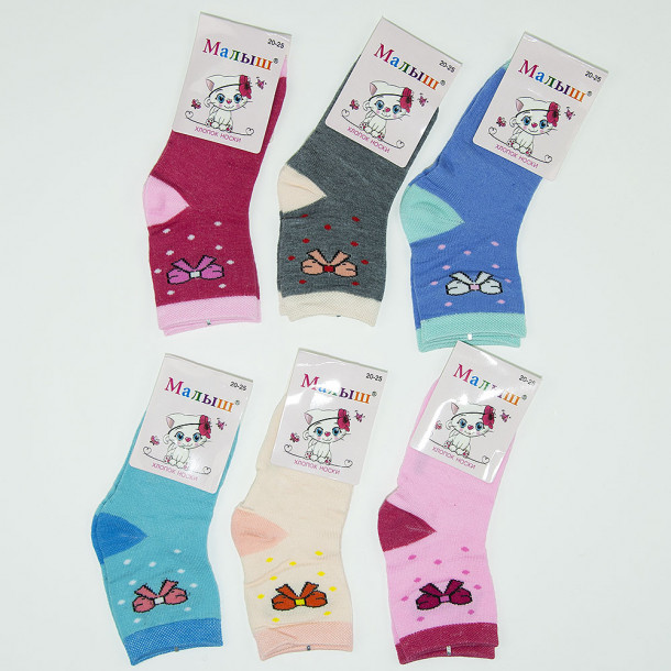Шкарпетки для дівчаток Бантік С254 Фото 1